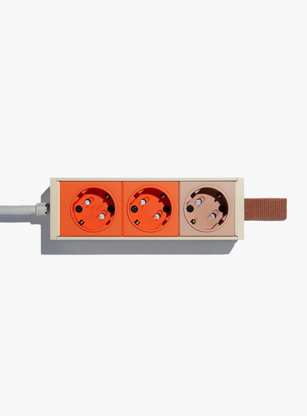 엘엘에스 - EXTENSION 3-SOCKET / ZESTY ORANGE 1.5m