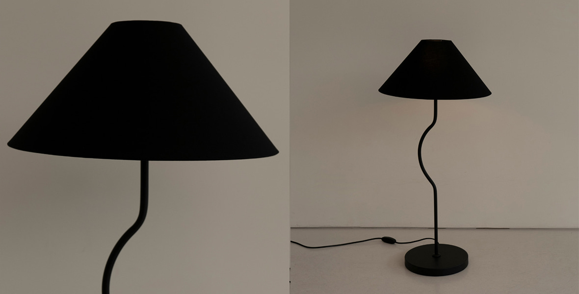  Fig Medium Stand Lamp Black