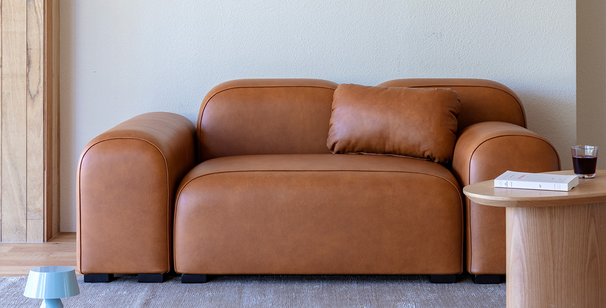 잭슨 Pebble Sofa - Leather