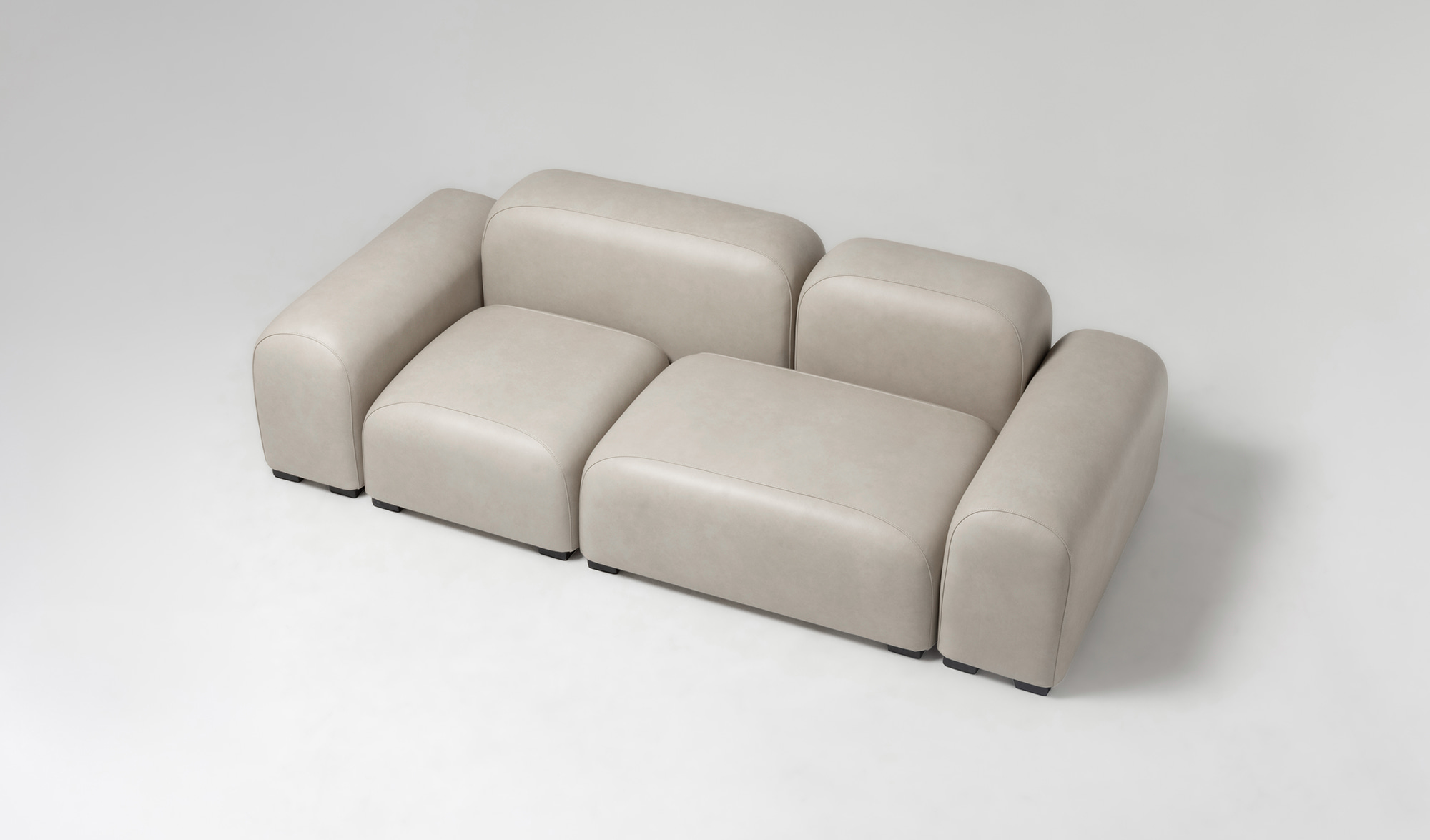 잭슨 Pebble Sofa - Leather