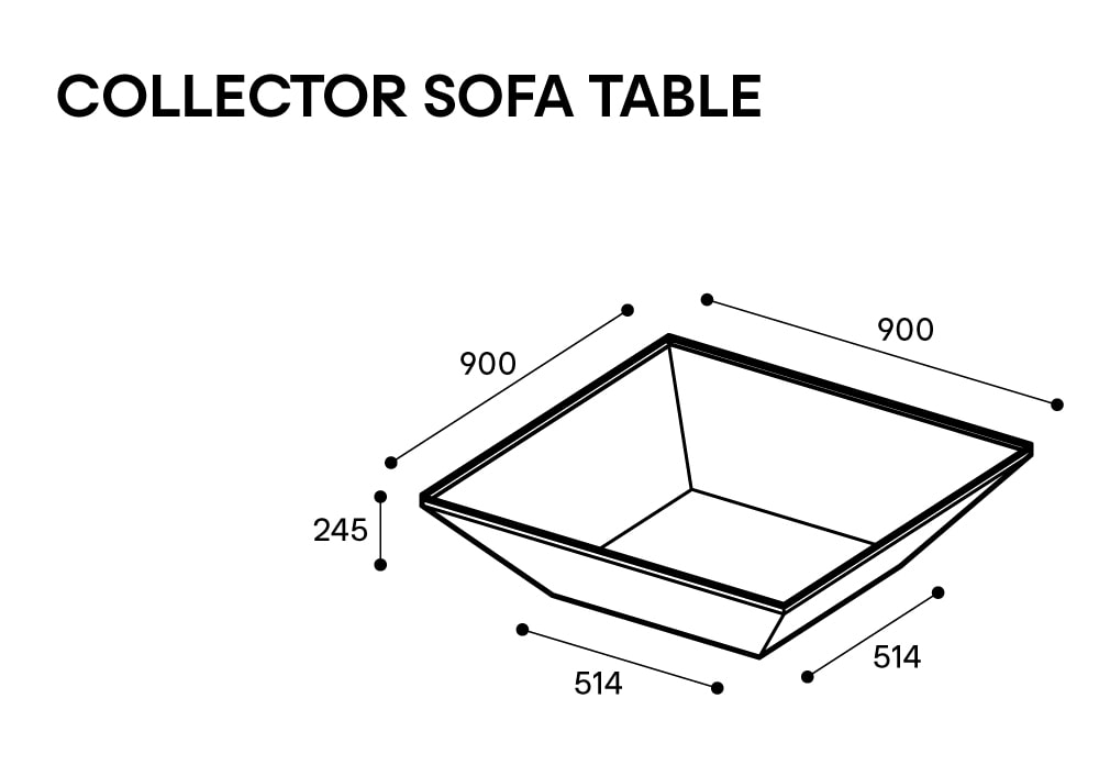 무니토 COLLECTOR SOFA TABLE