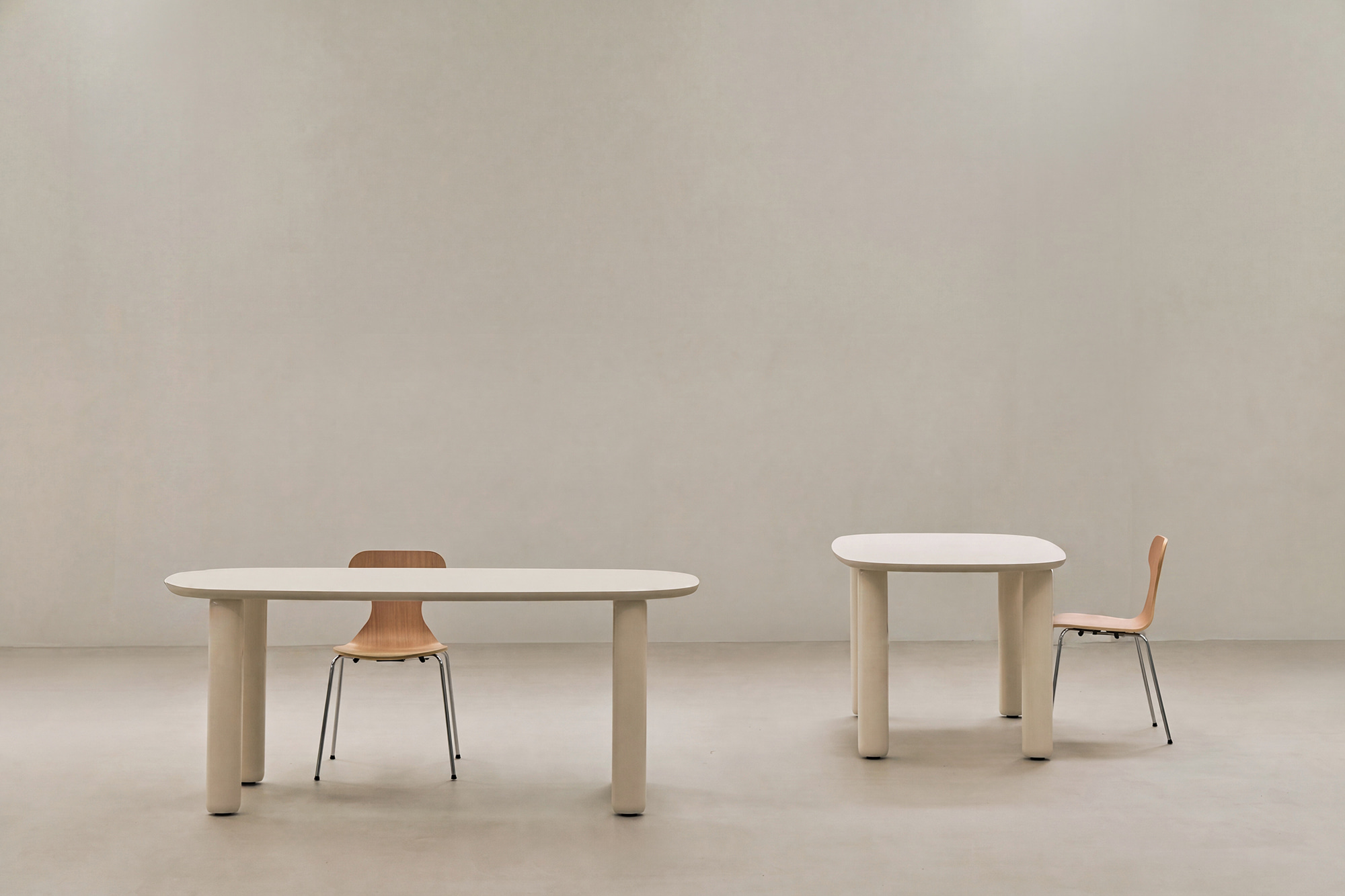 오블리크테이블 (Oblique Table) 스틸 오벌 테이블