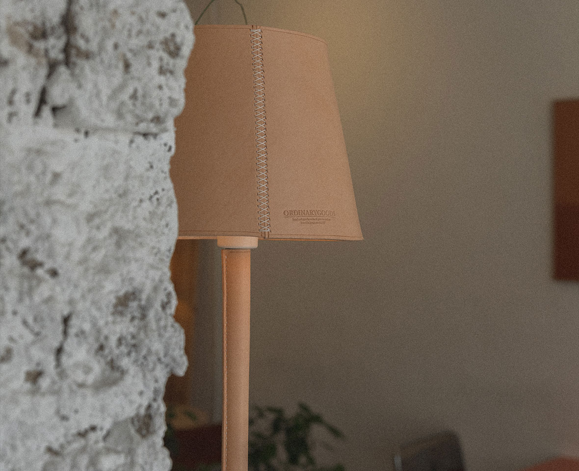 ordinarygoods Leather Table Lamp