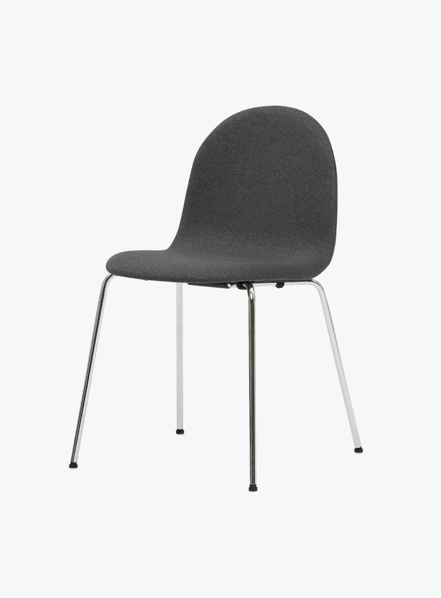 잭슨카멜레온 - Petalo Chair Fabric 크롬/딥그레이ㅣC131
