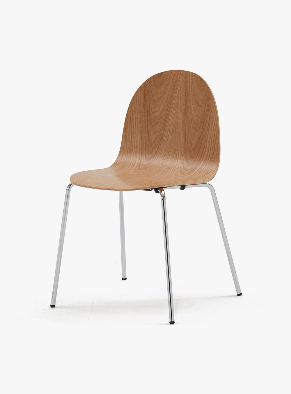 잭슨카멜레온 - Petalo Chair 크롬/내추럴ㅣ 2205-C15
