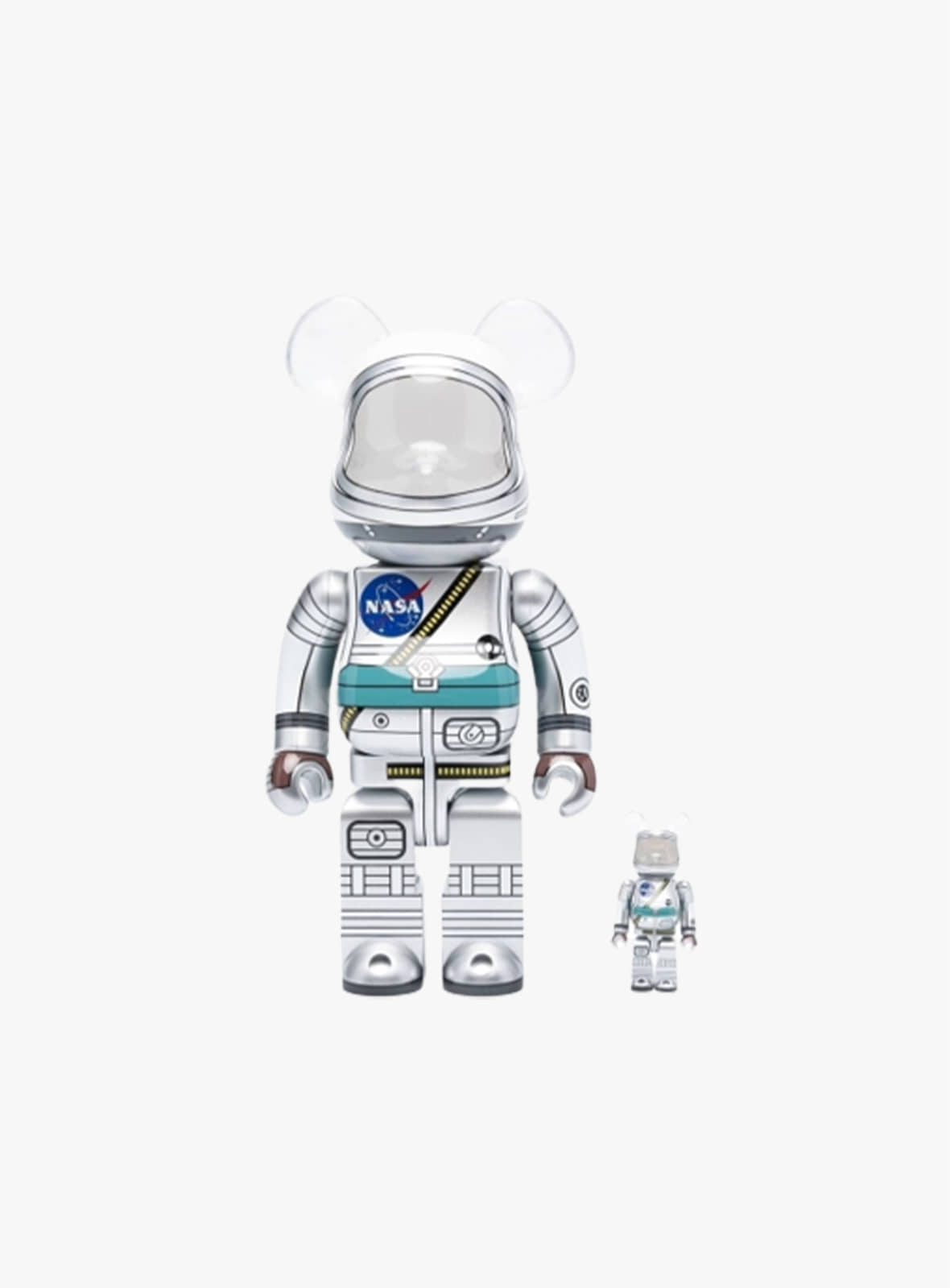 Medicom Toy - Project Mercury Astron 100% + 400% Bare Brick Figure Set 14ASTRO