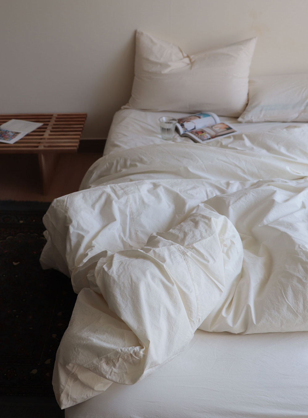 에이지트 (agt) - Cream cotton mattress cover
