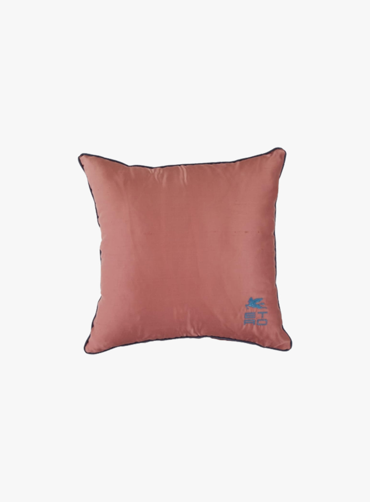 Etro - Etro Pink Satin Embroidered Cushion 41B079225650
