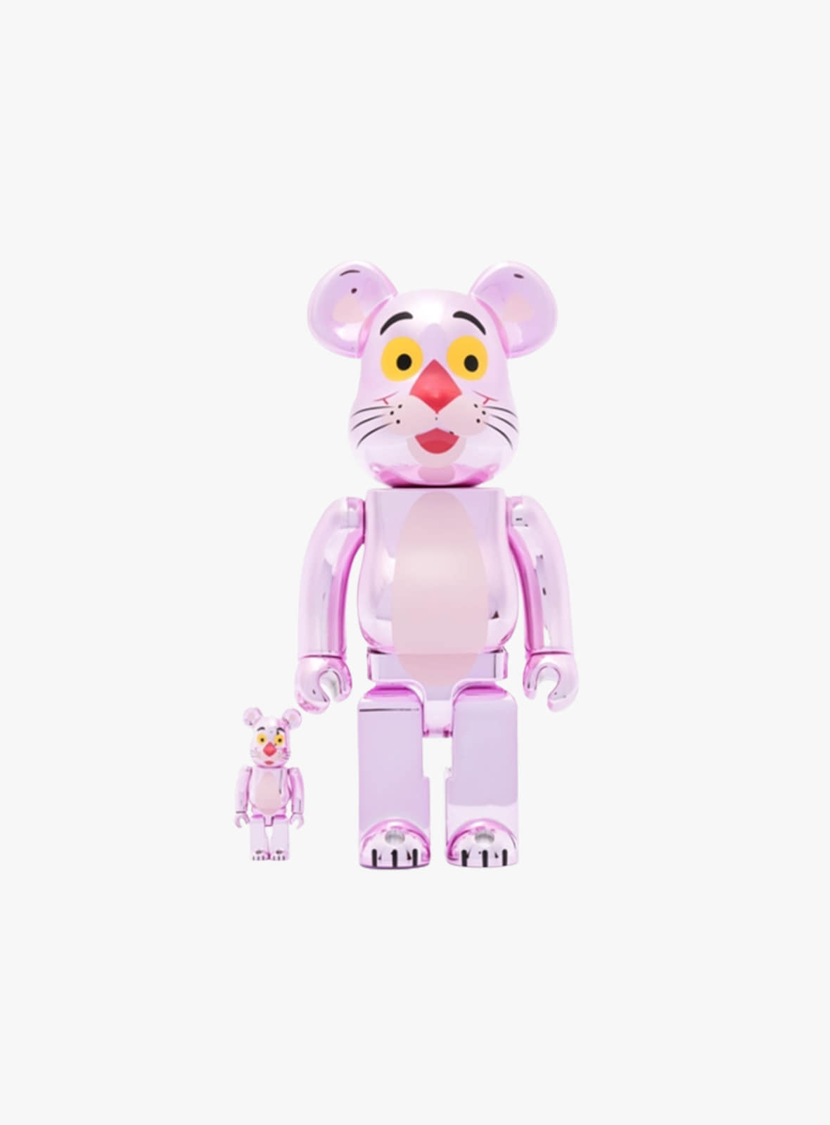 Medicom Toy - 100% + 400% Pink Panther Chrome Be@rbrick Multicolor 14PPCHROMEASS