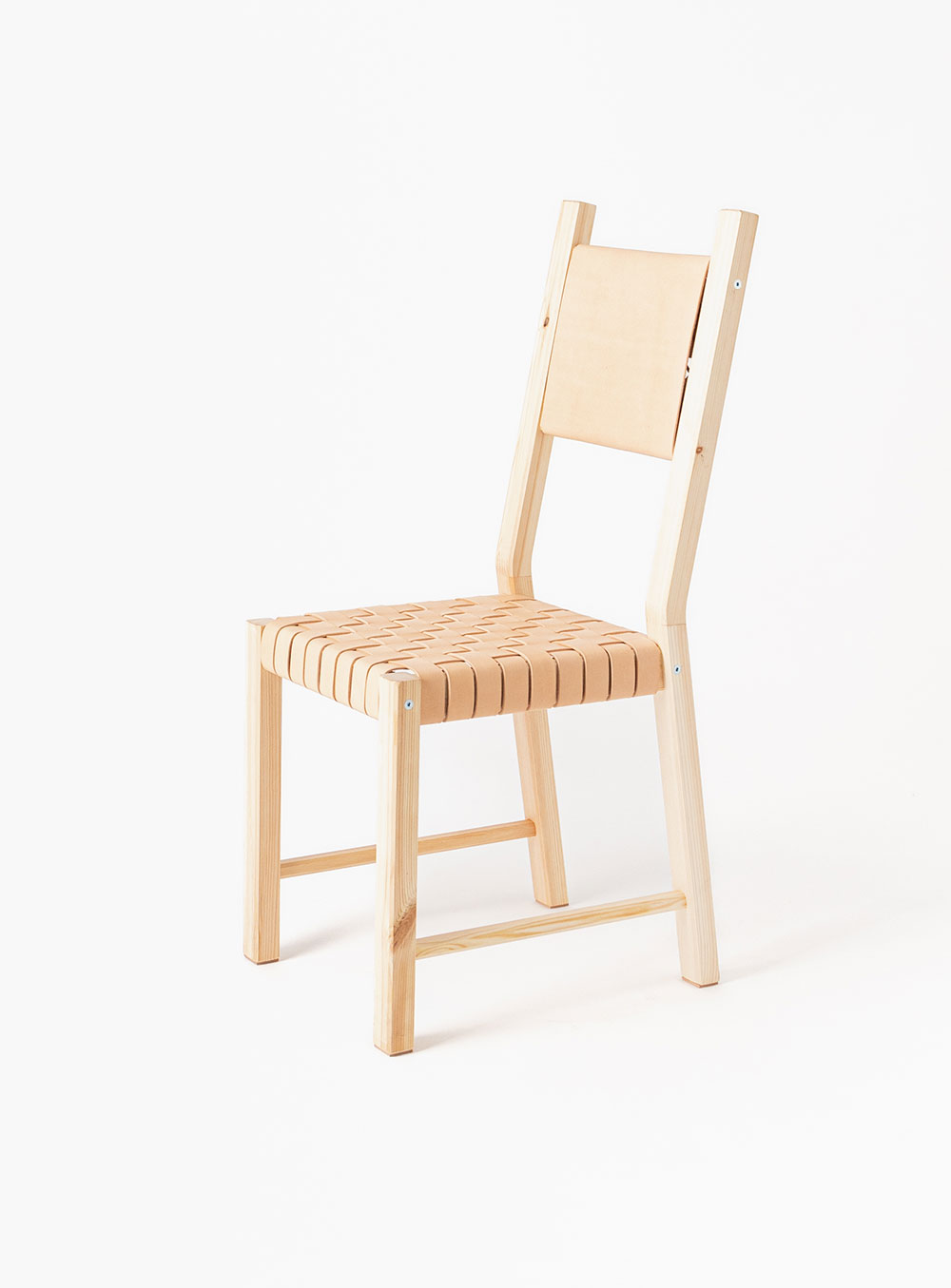 오디너리굿즈 - Leather weaving chair