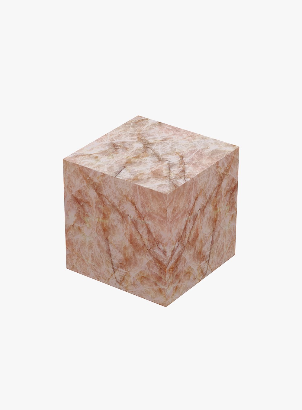 아르테부르시에르 - CRISTALLO PINK Cube Side Table