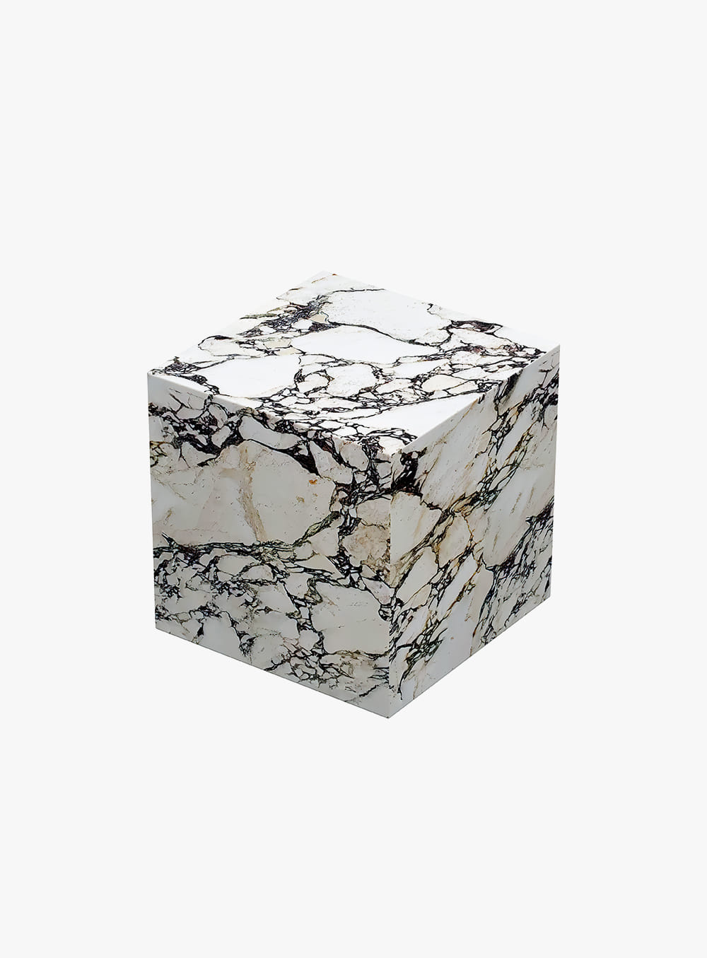 아르테부르시에르 - CALACATTA VIOLA Cube Side Table