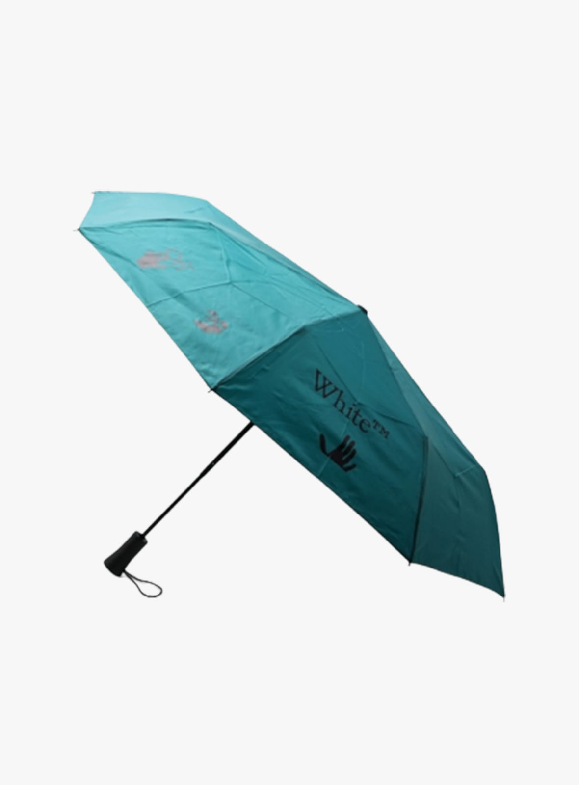 OFF WHITE HOME - Off-White Small petroleum blue umbrella with logo printOHZG003G22FAB001