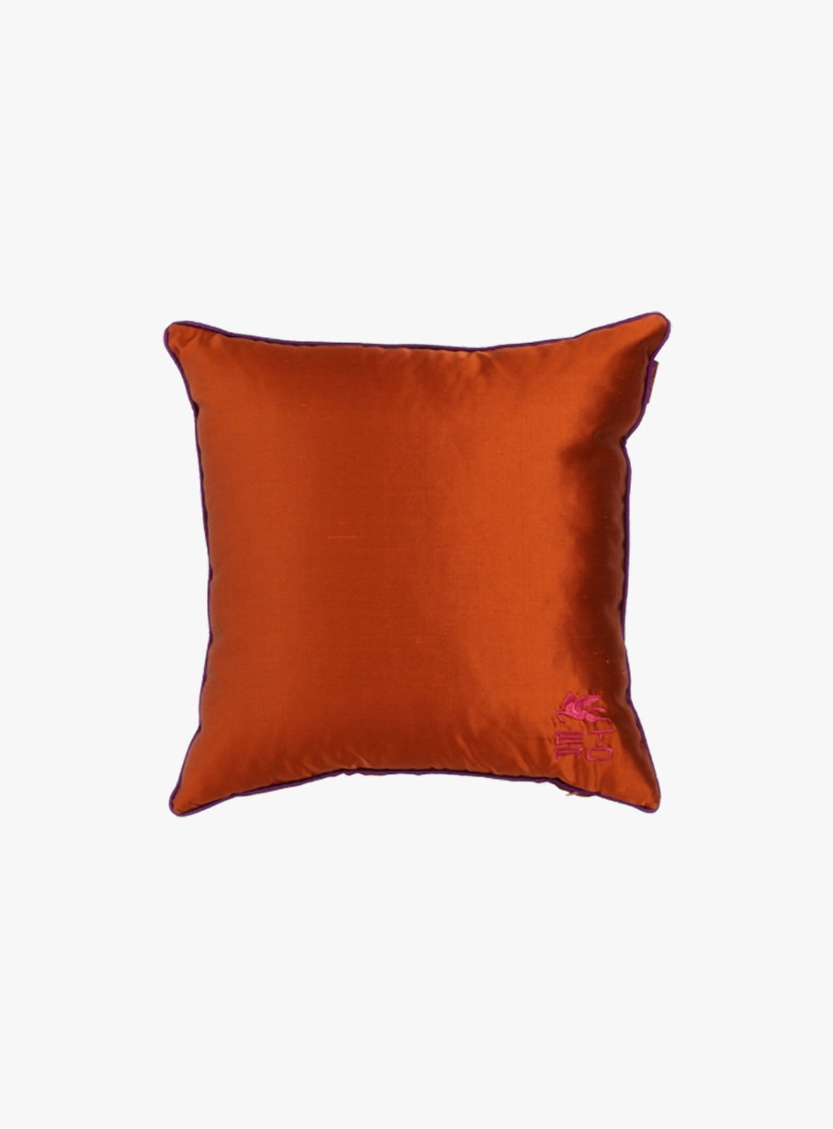 Etro - Logo Embroidery Cushion Orange 41B079225752