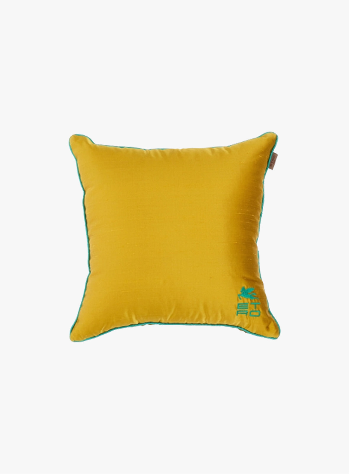 Etro - Logo Embroidery Cushion Yellow 41B079225700