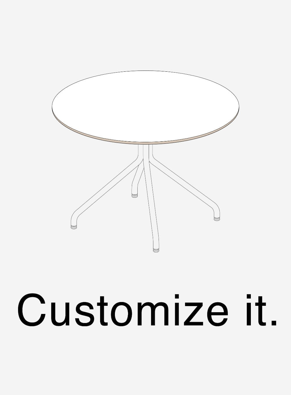 매직볼트 - Clip Table Round - Customize it.